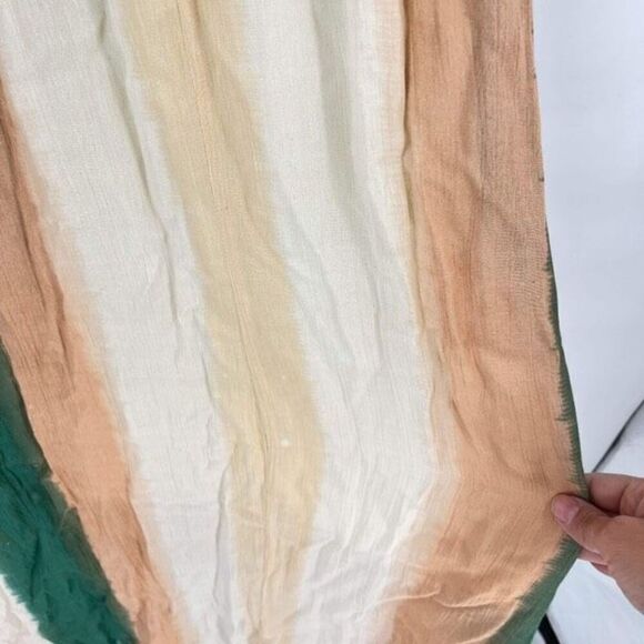 NWT Poof New York Womens Striped Colorblocked V Neck Maxi Dress Multicolor Large - Picture 7 of 10